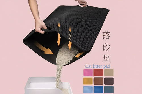 Cat Litter Mat EVA Double Layer Cat Litter Mat Cat Litter Basin Sand Falling Mat Eva Cat Litter Mat Cat Nest Mat Pet Mat