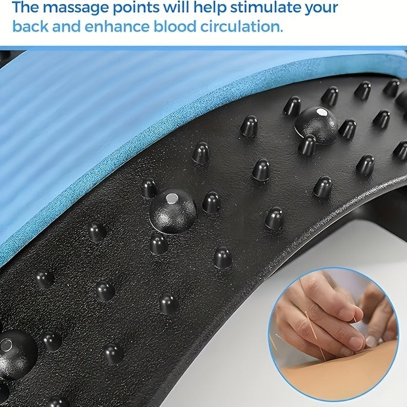 1 Adjustable Back Stretcher and Massager