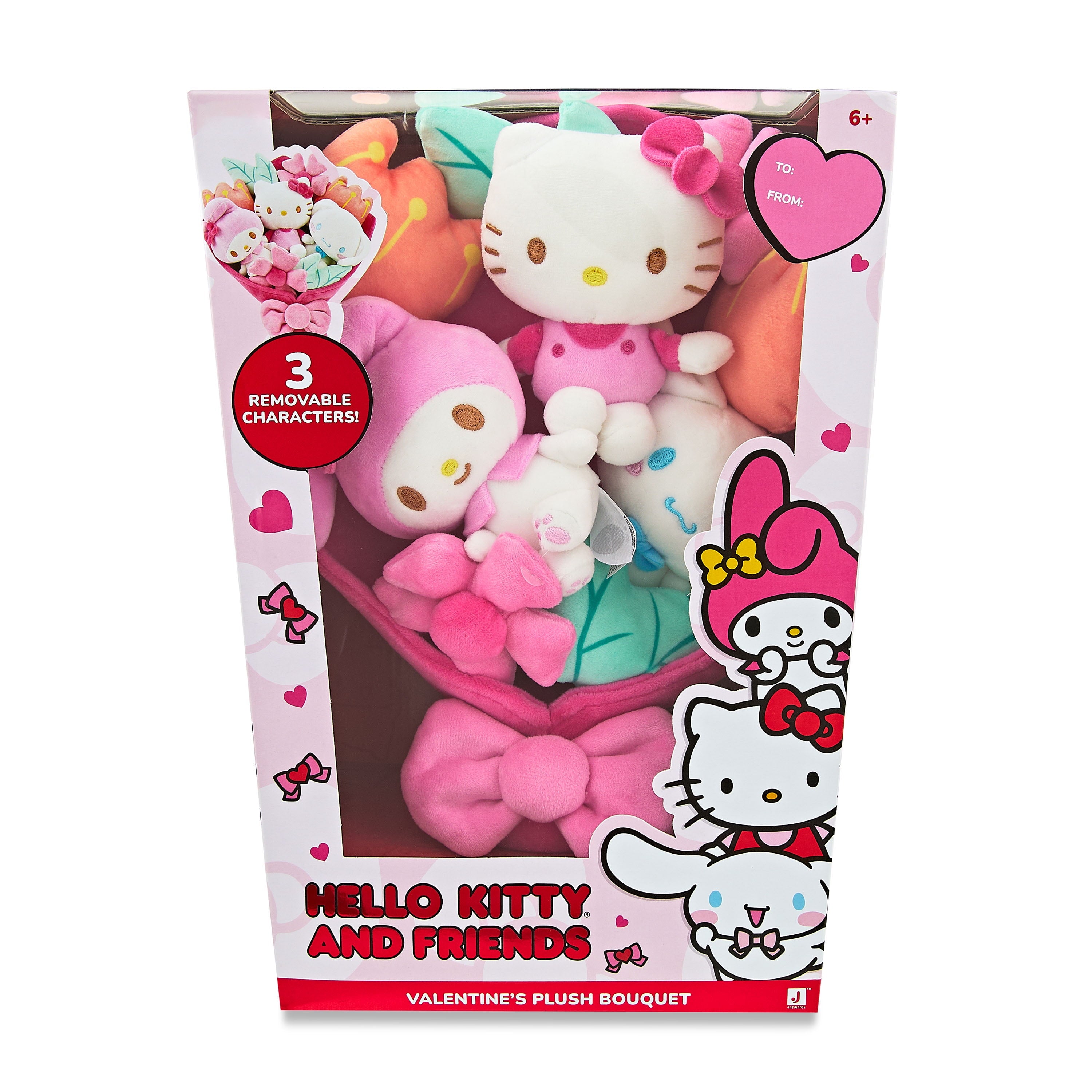and Friends - 12-Inch Plush Valentine’S Bouquet - 9 Plush Included - Officially Licensed Sanrio Product from Jazwares