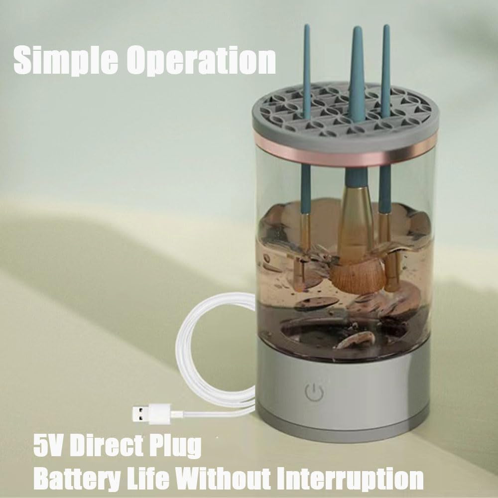 Cozy Luna Beauty Swirl Electric Automatic Makeup Brush Cleaner for All Size Brushes (2PCS)