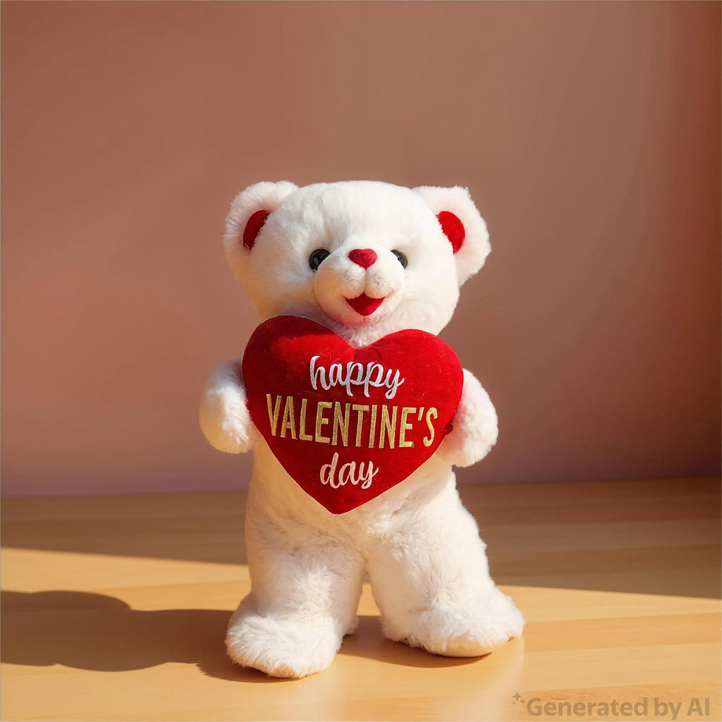 Large Sweetheart Happy Valentine'S Day Teddy Bear Plush, White, 21", Valentine'S Day by