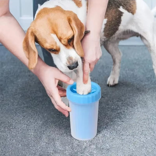 New 1Pcs Dog Foot Wash Artifact Cat Puppy Foot Cup Wash Paw Cleaning Free Scrub Automatic Wash Pet Foot Cup