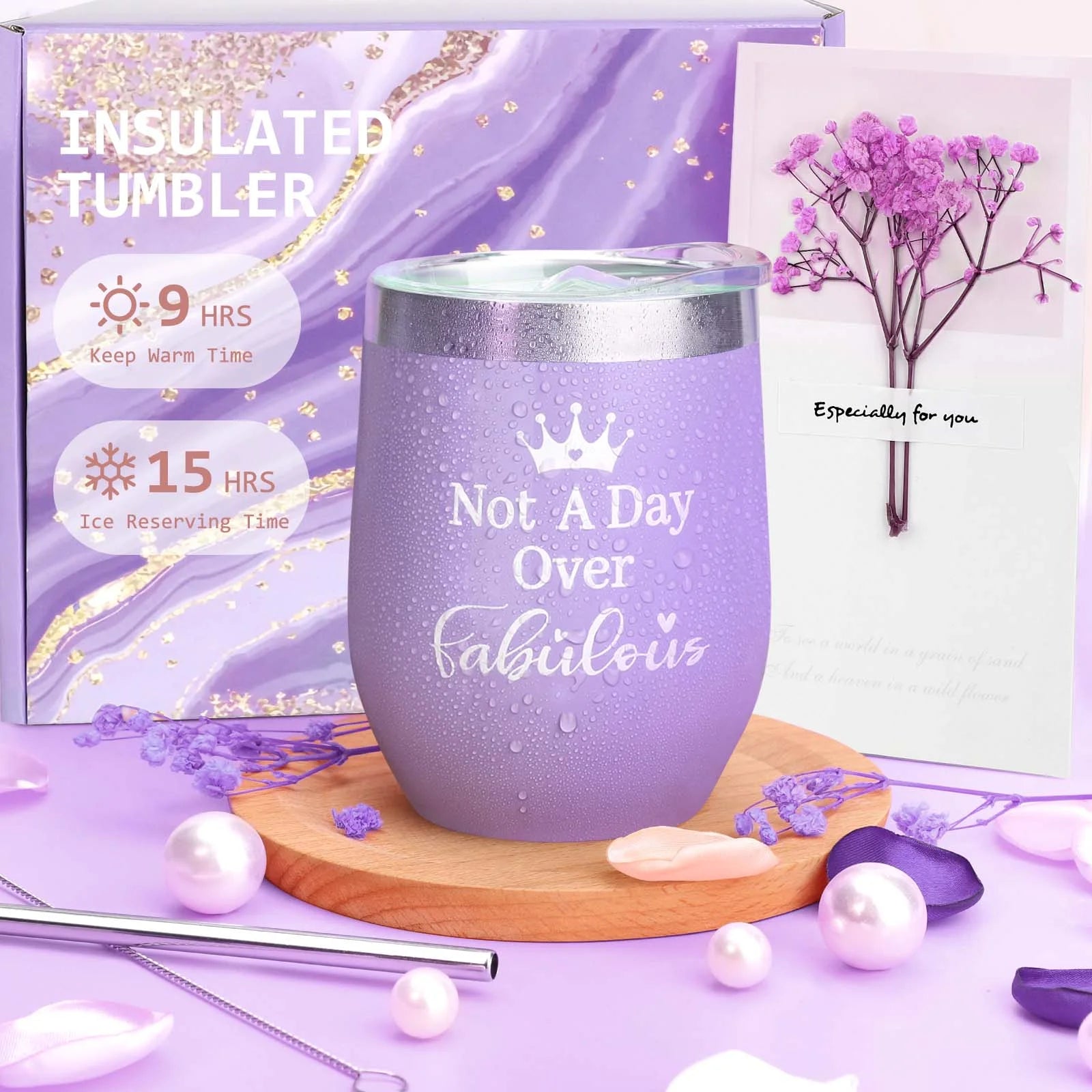 Valentine'S Gift Baskets for Women, 0 Pack Valentines Day Gift Sets, Valentine’S Day Baskets Holiday Birthday Gifts for Mom Women, Purple