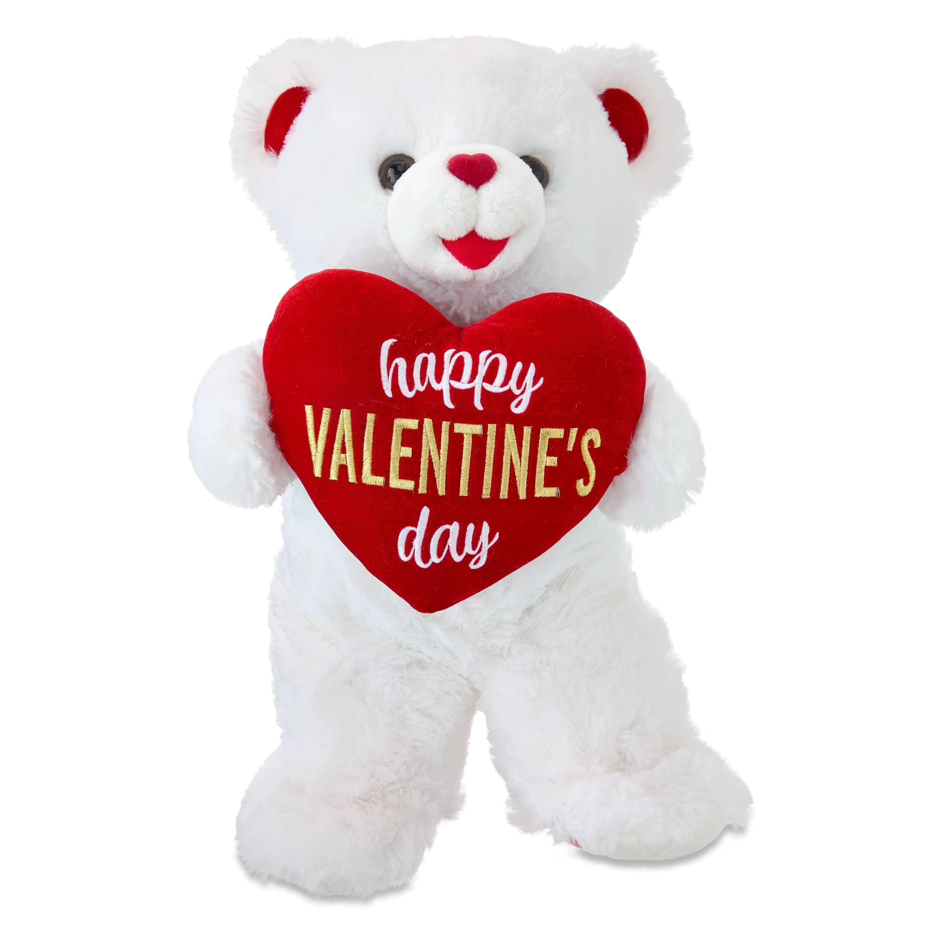 Large Sweetheart Happy Valentine'S Day Teddy Bear Plush, White, 21", Valentine'S Day by