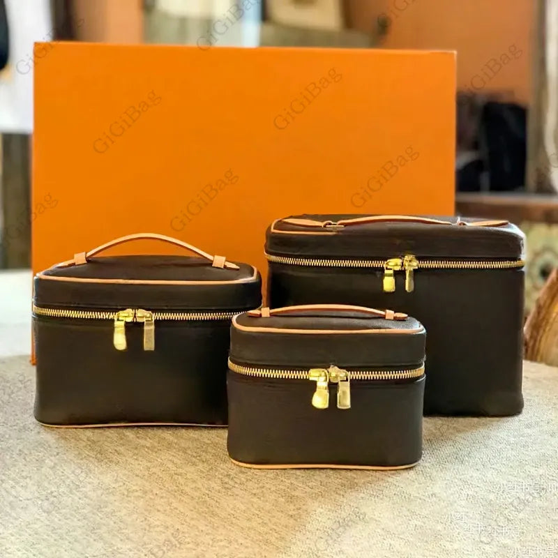 Designer Lady Cosmetic Bags Fashion Makeup Bag Women Designers Toiletry Travel Pouch Purses High Quality Make up Handbags