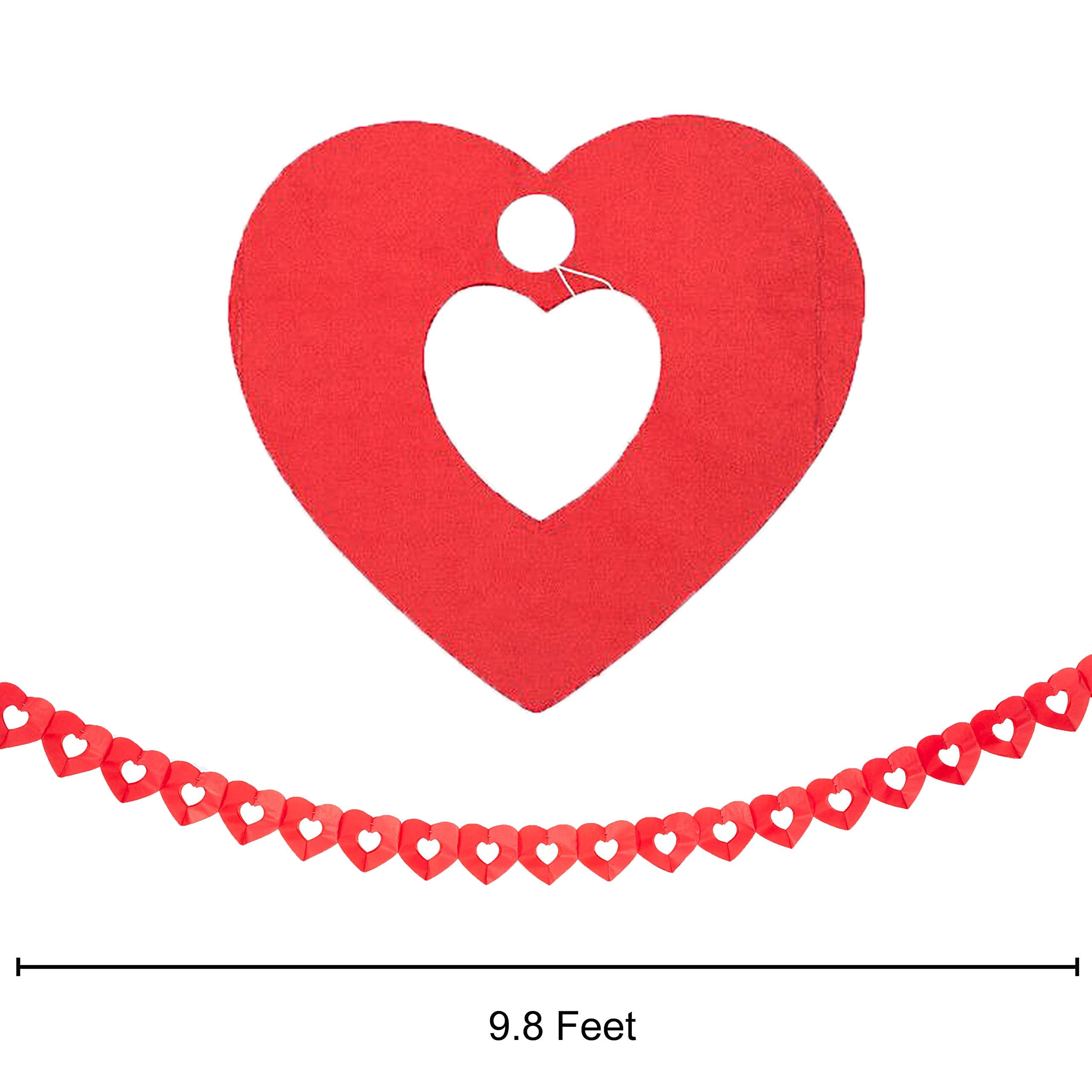 Valentines Day Party Decorations Kits with Banner, 15.50 X 6.60 X 1.10 in Plastic, 27 Count
