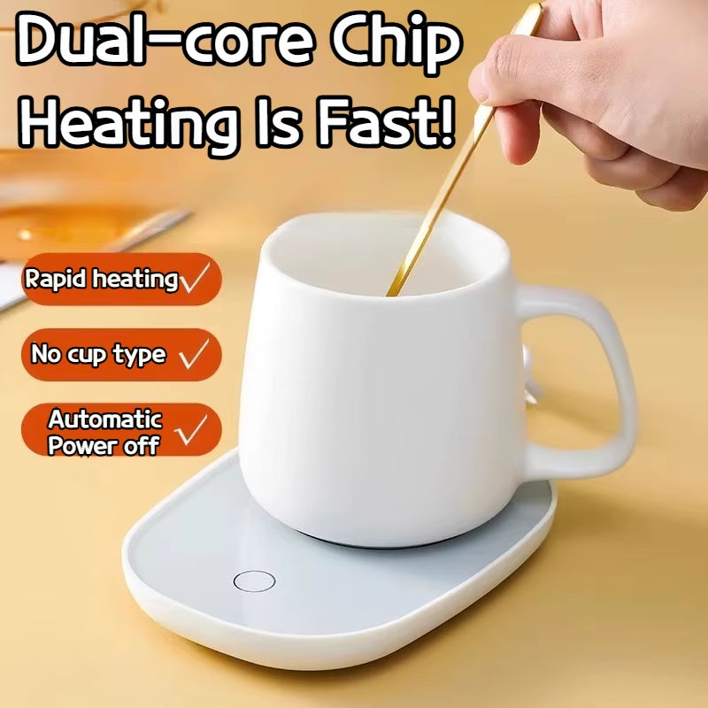 Electric Heating Coaster 55°C Mug Warmer Coffee Milk Tea Heating Pad Thermostatic Mat Kitchen Supplies Beverage Temperature
