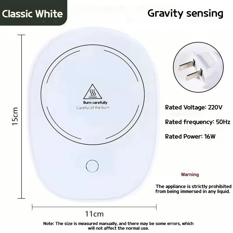 Electric Heating Coaster 55°C Mug Warmer Coffee Milk Tea Heating Pad Thermostatic Mat Kitchen Supplies Beverage Temperature